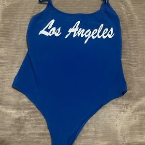 body suit tank blue